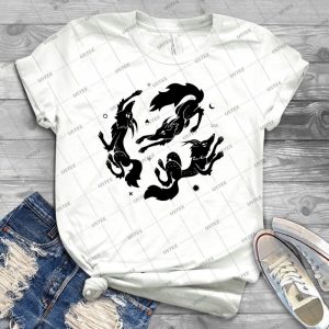Dancing Wolves 35 - Trending Shirt For Women Vintage Retro Tee For Men Kid's T-Shirt Handmade Shirt