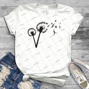 Dandylion Flight 14 - Vintage Men's Shirt Tshirt For Women Classic Handmade Shirt Retro Graphic Tee