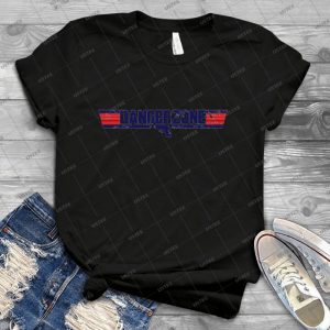 Danger Zone - Vintage Mens Shirt Tshirt For Women Classic Handmade Shirt Retro Graphic Tee