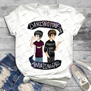 Danisnotonfire & Amazingphil - Best Unisex Trending Handmade T-shirt Gift Idea For Men T-shirt For Woman