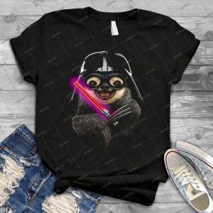 Darth Sloth 30 - Vintage Mens Shirt Tshirt For Women Classic Handmade Shirt Retro Graphic Tee