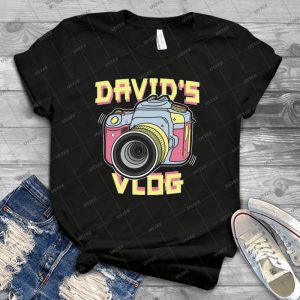 David S Vlog Retro T-Shirt - Best Unisex Trending Handmade T-shirt Gift Idea For Men T-shirt For Woman