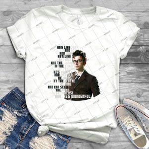David Tennant - He S Wonderful 46 - Gift Idea Shirt For Men Tee For Women Classic Retro Vintage Graphic T-Shirt
