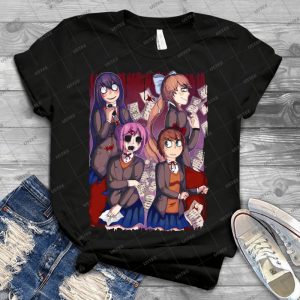 Ddlc T Shirt - Vintage Mens Shirt Tshirt For Women Classic Handmade Shirt Retro Graphic Tee