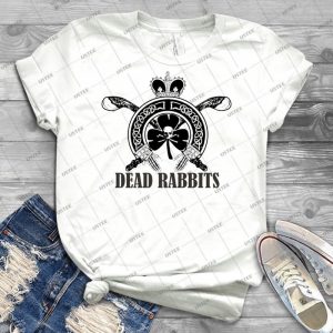 Dead Rabbits - Black And Whited Edition - - Vintage Men's Shirt Tshirt For Women Classic Handmade Shirt Retro Graphic Tee