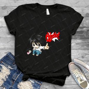 Death Note L Objection 32 - Trending Shirt For Women Vintage Retro Tee For Men Kid's T-Shirt Handmade Shirt