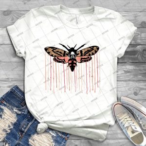 Death S-Head Hawkmoth 81 - Vintage Men's Shirt Tshirt For Women Classic Handmade Shirt Retro Graphic Tee