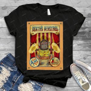 Death S Minstrel- Jolly Chimp Sideshow Banner 39 - Vintage Mens Shirt Tshirt For Women Classic Handmade Shirt Retro Graphic Tee