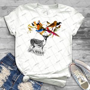 Deer Birdy 4 - Trending Shirt For Women Vintage Retro Tee For Men Kid's T-Shirt Handmade Shirt