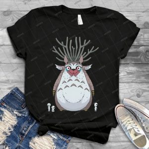 Deer God Totoro 34 - Vintage Mens Shirt Tshirt For Women Classic Handmade Shirt Retro Graphic Tee