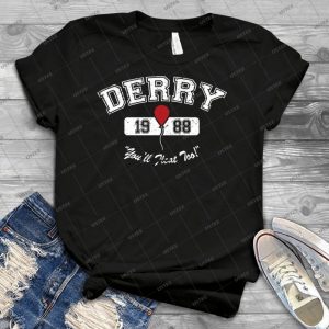 Derry, Maine - White Font - - Best Unisex Trending Handmade T-shirt Gift Idea For Men T-shirt For Woman