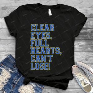 Des Yeux Clairs Des Coeurs Pleins Ne Peuvent Pas Perdre - Vintage Mens Shirt Tshirt For Women Classic Handmade Shirt Retro Graphic Tee