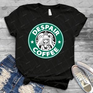 Despair Coffee - Danganronpa - 17 - Vintage Mens Shirt Tshirt For Women Classic Handmade Shirt Retro Graphic Tee