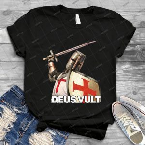 Deus Vult - Best Unisex Trending Handmade T-shirt Gift Idea For Men T-shirt For Woman