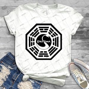 Dharma Initiative-The Swan Station Logo - Lost Tv Show - - Best Unisex Trending Handmade T-shirt Gift Idea For Men T-shirt For Woman