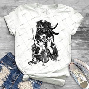 Dia De Los Muertos  37 - Vintage Men's Shirt Tshirt For Women Classic Handmade Shirt Retro Graphic Tee