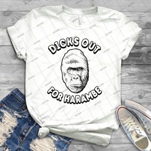 Dicks Out For Harambe T-Shirt - Trending Shirt For Women Vintage Retro Tee For Men Kid's T-Shirt Handmade Shirt