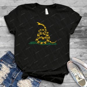 Die Gadsden-Flagge 48 - Vintage Mens Shirt Tshirt For Women Classic Handmade Shirt Retro Graphic Tee