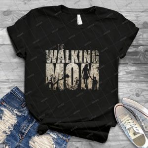 Die Gehende Mutter Mit Jungen 80 - Trending Shirt For Women Vintage Retro Tee For Men Kid's T-Shirt Handmade Shirt