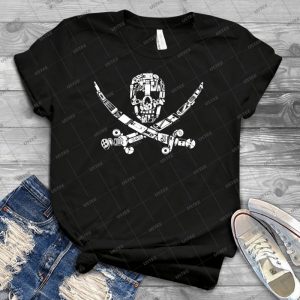 Digital Scallywag 51 - Vintage Mens Shirt Tshirt For Women Classic Handmade Shirt Retro Graphic Tee
