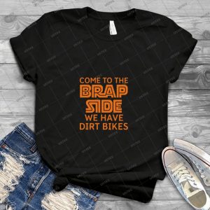 Dirt Bike Brap Side - Vintage Mens Shirt Tshirt For Women Classic Handmade Shirt Retro Graphic Tee