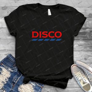 Disco Tesco - Vintage Mens Shirt Tshirt For Women Classic Handmade Shirt Retro Graphic Tee