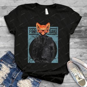 Diseo Divertido De Premios Fox Por Fox Sake - Vintage Mens Shirt Tshirt For Women Classic Handmade Shirt Retro Graphic Tee