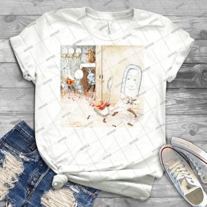 Dish And Spoon Und Andere Utensilien Werden Anthropomorphisiert Whrend Eine Katze In Einer Roten Jacke Eine Geige In Der Art Eines Streichbasses Hlt- Randolph Caldecott 45