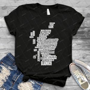 Distillery Map Of Scotland - Best Unisex Trending Handmade T-shirt Gift Idea For Men T-shirt For Woman