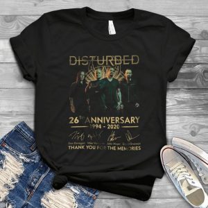 Distubed Happy 26th Anniversary 1994-2020 Thank You For The Memories All Member Signature Best Music Handmade Shirt