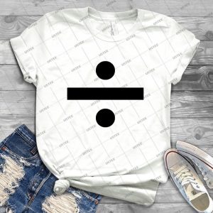 Division Sign - Black - 44 - Trending Shirt For Women Vintage Retro Tee For Men Kid's T-Shirt Handmade Shirt