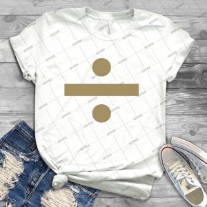 Division Sign - Gold - 85 - Trending Shirt For Women Vintage Retro Tee For Men Kid's T-Shirt Handmade Shirt