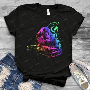 Dj Bunny 68 - Vintage Mens Shirt Tshirt For Women Classic Handmade Shirt Retro Graphic Tee