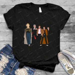 Doctor Who-All Five Modern Doctors-New Costume - Dw Inspired - - Best Unisex Trending Handmade T-shirt Gift Idea For Men T-shirt For Woman
