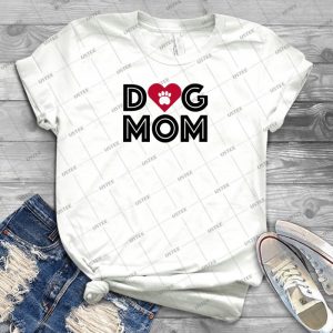 Dog Mom Let The World Know - Vintage Men's Shirt Tshirt For Women Classic Handmade Shirt Retro Graphic Tee