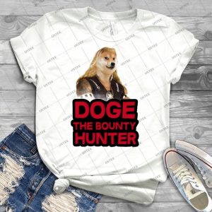 Doge - Dog - The Bounty Hunter - Vintage Men's Shirt Tshirt For Women Classic Handmade Shirt Retro Graphic Tee