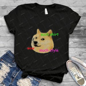 Doge Classique - Vintage Mens Shirt Tshirt For Women Classic Handmade Shirt Retro Graphic Tee