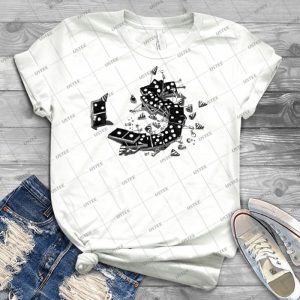 Domino Drunks 20 - Vintage Men's Shirt Tshirt For Women Classic Handmade Shirt Retro Graphic Tee