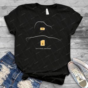 Don T Charge Supercharge - Vintage Mens Shirt Tshirt For Women Classic Handmade Shirt Retro Graphic Tee