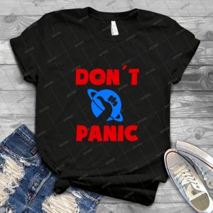 Don T Panic 61 - Vintage Mens Shirt Tshirt For Women Classic Handmade Shirt Retro Graphic Tee