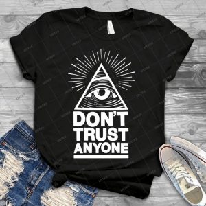 Don T Trust Anyone 89 - Vintage Mens Shirt Tshirt For Women Classic Handmade Shirt Retro Graphic Tee