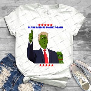 Donald Trump Pepe-Make Memes Dank Again - Gift Idea Shirt For Men Tee For Women Classic Retro Vintage Graphic T-Shirt