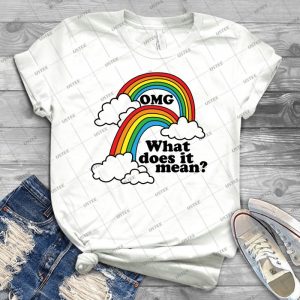 Doppelter Regenbogen - Omg 38 - Vintage Men's Shirt Tshirt For Women Classic Handmade Shirt Retro Graphic Tee