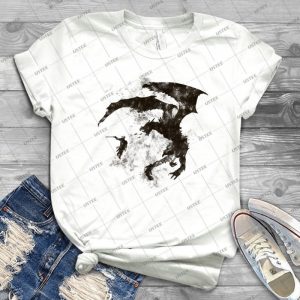 Dragonfight-Cooltexture BW - Gift Idea Shirt For Men Tee For Women Classic Retro Vintage Graphic T-Shirt