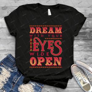 Dreaming With Eyes Wide Open 45 - Vintage Mens Shirt Tshirt For Women Classic Handmade Shirt Retro Graphic Tee
