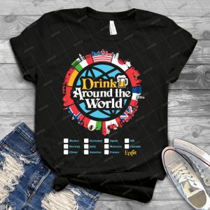 Drink Around The World - Epcot Checklist V1 2 - Trending Shirt For Women Vintage Retro Tee For Men Kid's T-Shirt Handmade Shirt