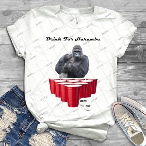 Drink For Harambe - Gift Idea Shirt For Men Tee For Women Classic Retro Vintage Graphic T-Shirt