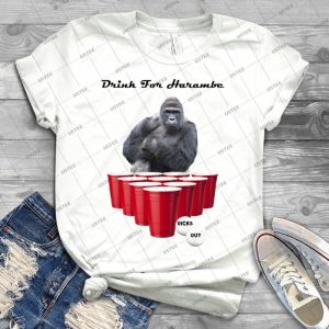 Drink For Harambe - Trending Shirt For Women Vintage Retro Tee For Men Kid's T-Shirt Handmade Shirt