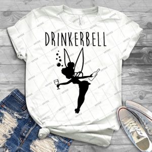 Drinkerbell Dark - Vintage Men's Shirt Tshirt For Women Classic Handmade Shirt Retro Graphic Tee