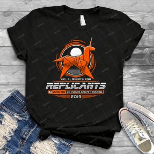 Droits gaux Pour Les Rplicants 66 - Vintage Mens Shirt Tshirt For Women Classic Handmade Shirt Retro Graphic Tee